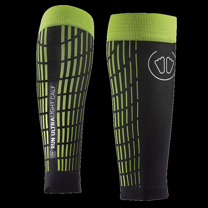 Lot chaussettes Run Feel + manchons Ultralight Run Calf noir/jaune
