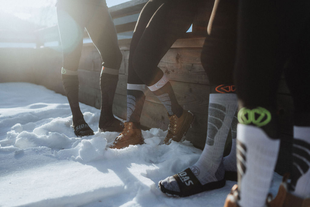 Insulated ski socks