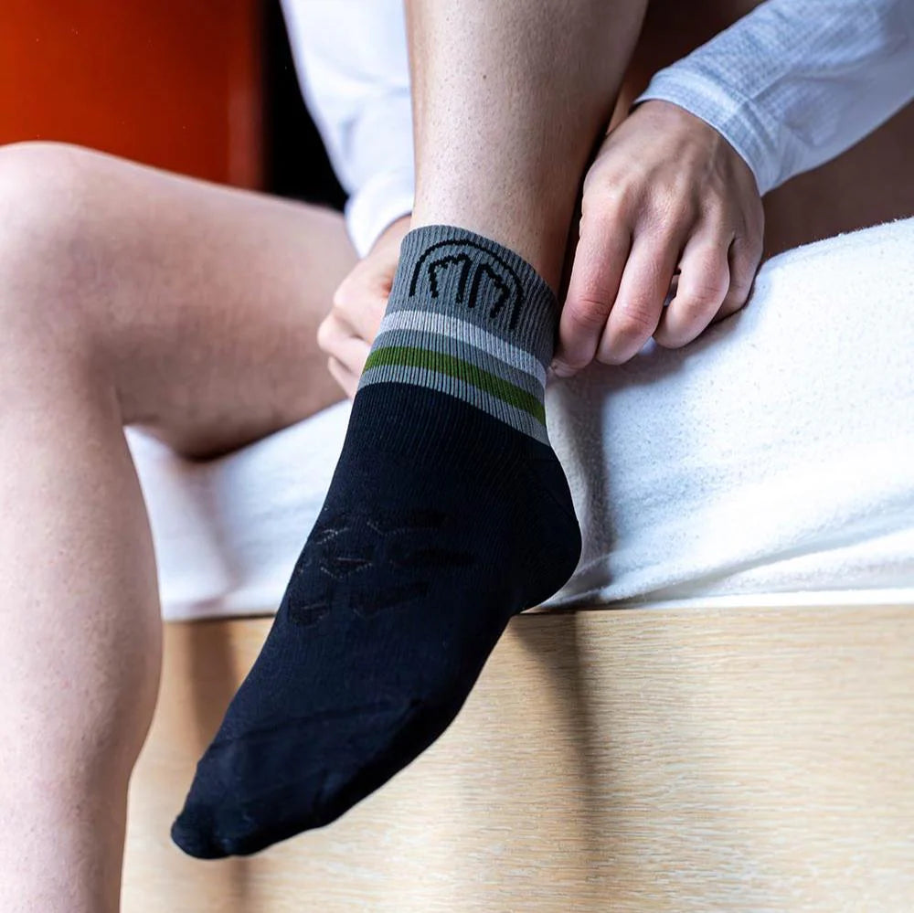 Laufsocken - Run Anatomic Light Ankle schwarz/dunkelgrau