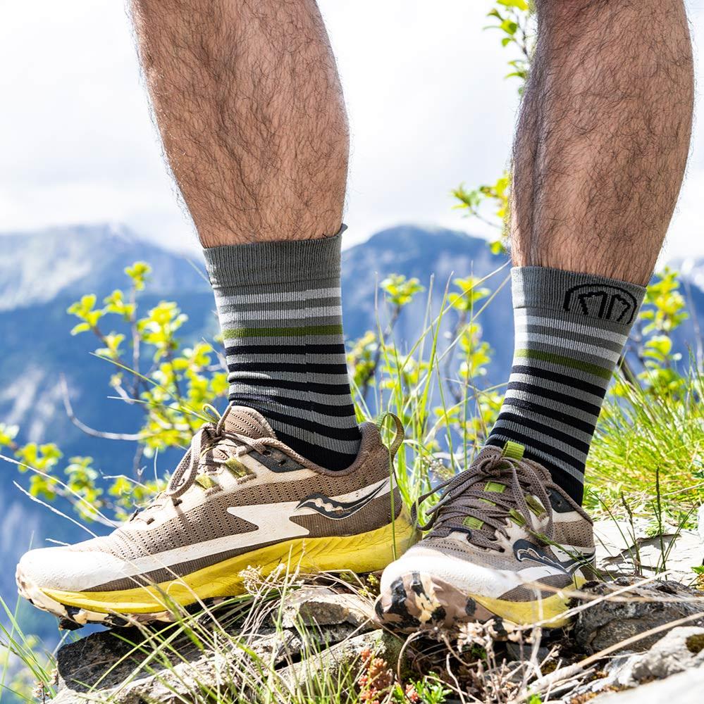 Running socks - Run Anatomic Light Crew black/dark grey