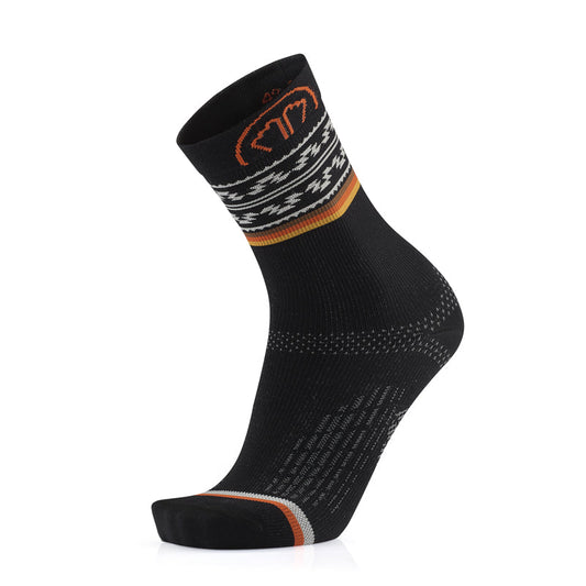 Chaussettes de course à pied - Run Spirit noir/orange